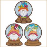 (image for) Monthly Gnome Snow Globes - April May June
